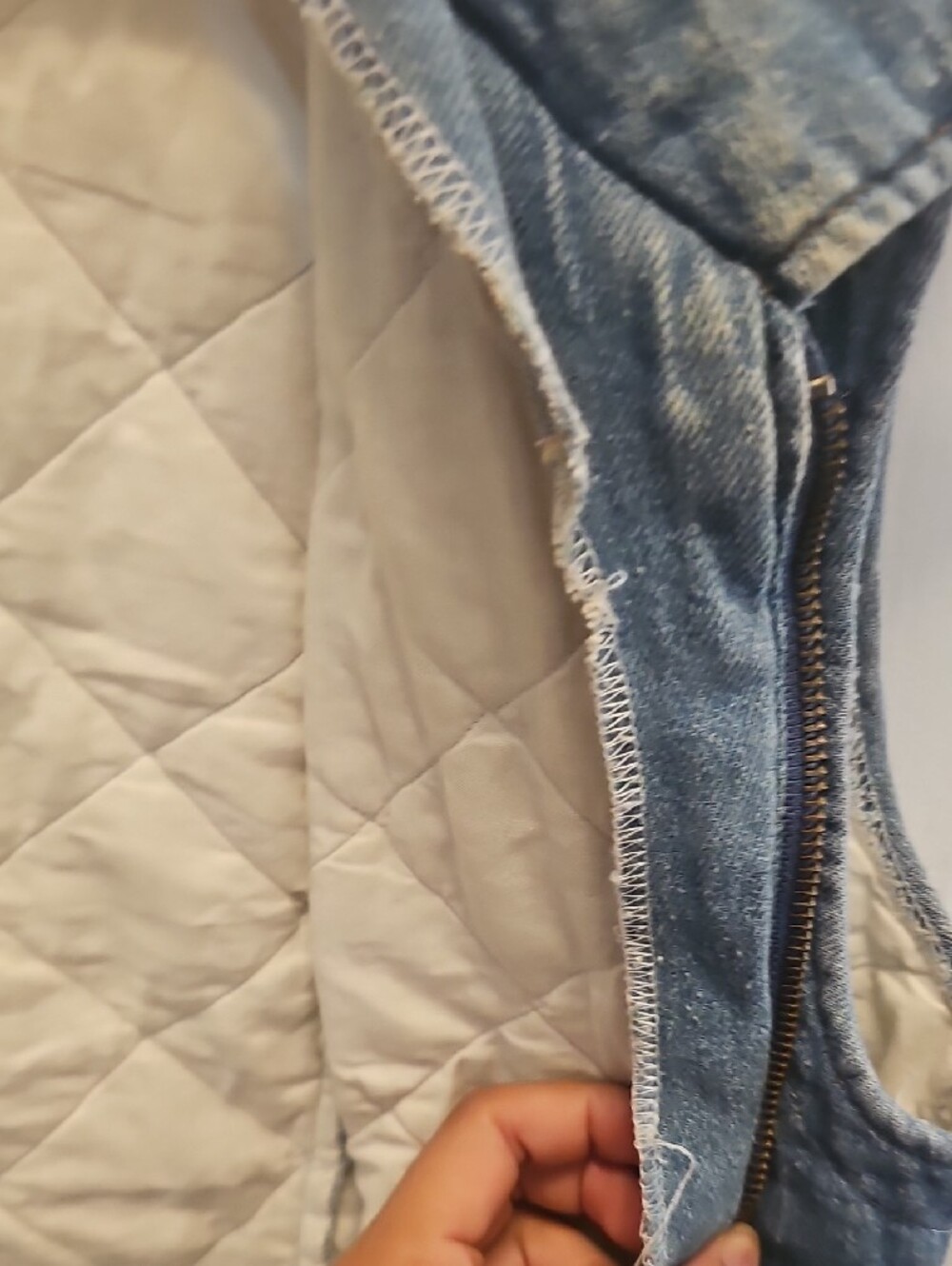 Vintage Denim Cotton Vest - Picture 6 of 9